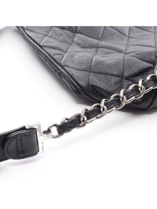 Chanel Backpack Quilted Black Caviar Leather Drawstring main image 9